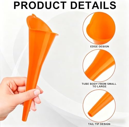 2 Pack Long Neck Oil Funnel for All Automotive & Motorcycle Use