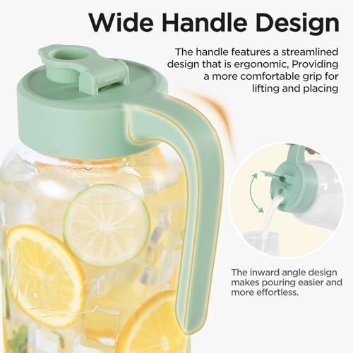 Mason Jar Pitcher, 64 oz, Glass Pitcher
