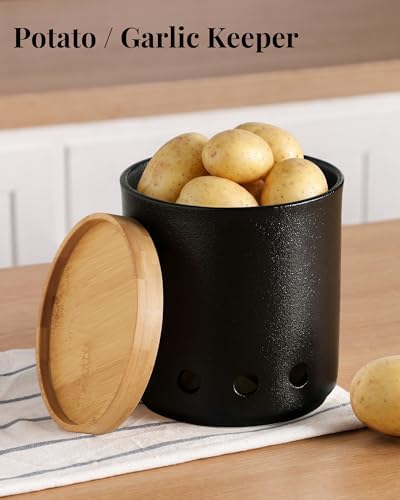 LoeJan 360° Rotating Ceramic Utensil Holder