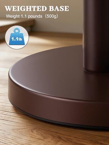 SMARTAKE Paper Towel Holder Countertop, Non-Slip Weighted Base