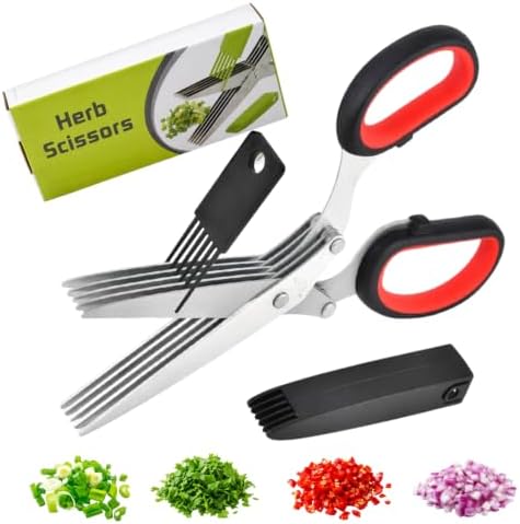 Stainless Steel Five Layer Vegetable Shears, 5 Layer Vegetable Shears，A-1PC