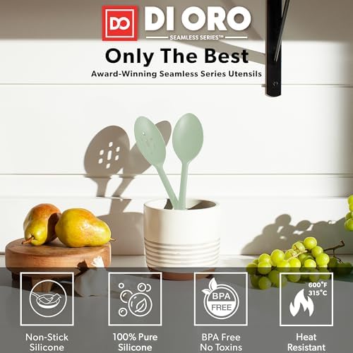 DI ORO Silicone Cooking Spoons