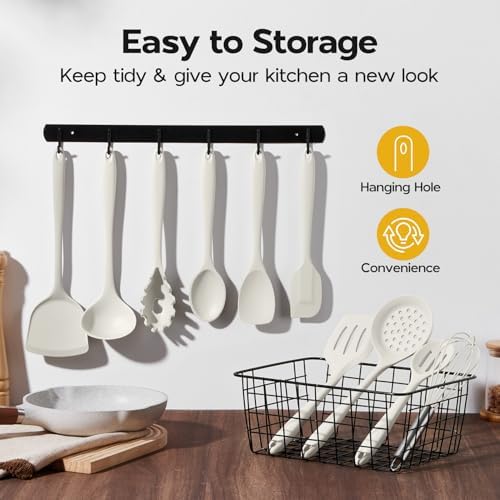 Onader Kitchen Cooking Utensils Set of 10, Silicone Utensil Set