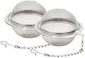 Fu Store 2pcs Stainless Steel Mesh Tea Ball 2.1 Inch Tea Strainers