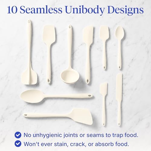 GIR: 10-Piece Silicone Essentials Kitchen Utensils Set – Cream