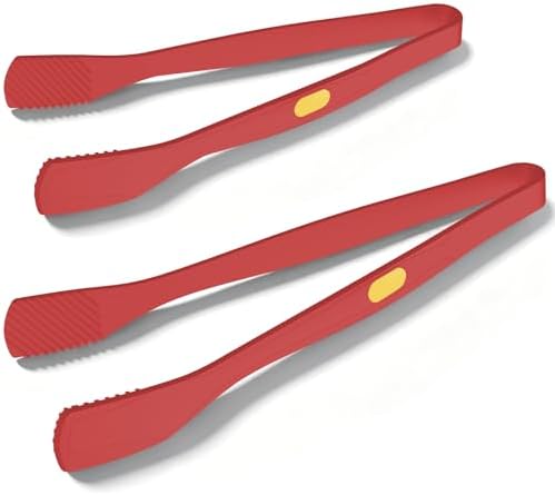 Beijiyi Silicone Kitchen Tongs for Cooking, Heat Resistant
