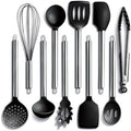 COOK WITH COLOR Silicone Cooking Utensils, Kitchen Utensil Set, Cooking Utensils