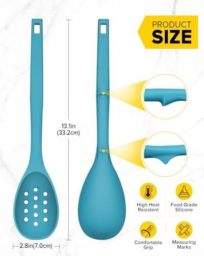 BUNDLEPRO Silicone Cooking Spoons