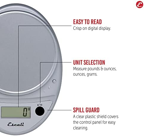 Escali Primo Digital Food Scale Multi-Functional Kitchen Scale and Baking Scale