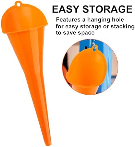 3-Pack Long-Neck Oil Funnels, Gas & Transmission Fluid