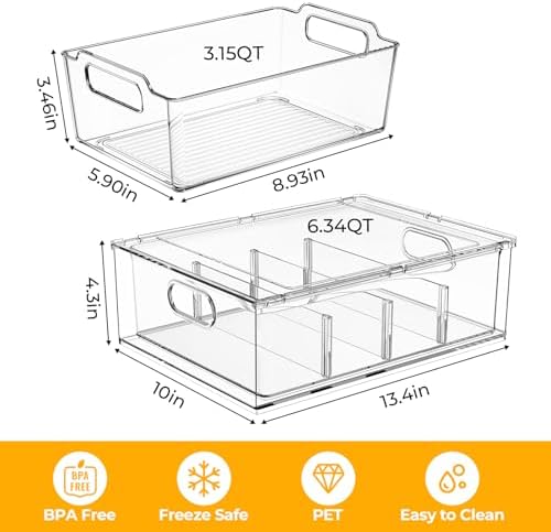 Refrigerator Organizer Bins