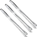 3 Pcs 11 Inches Korean BBQ Tongs Stainless Steel Kitchen Tweezers Grill