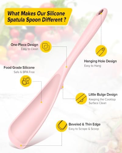 BUNDLEPRO Silicone Cooking Spoons