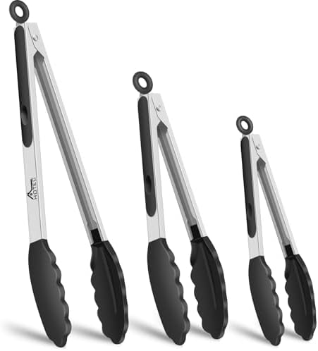 HOTEC Stainless Steel Kitchen Tongs