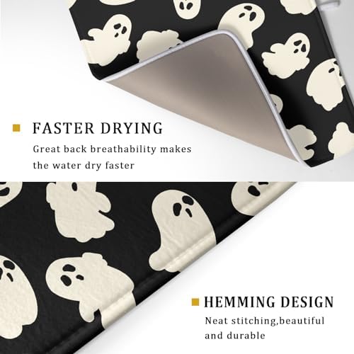 Halloween Ghosts Dish Drying Mat