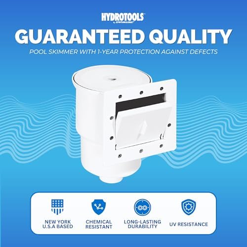 Swimline | Above Ground Pool Wall Skimmer | Thru-Wall | Standard White