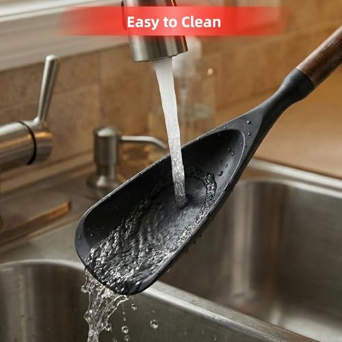 Silicone Cooking Spoon Spatula for Nonstick Cookware, Heat Resistant