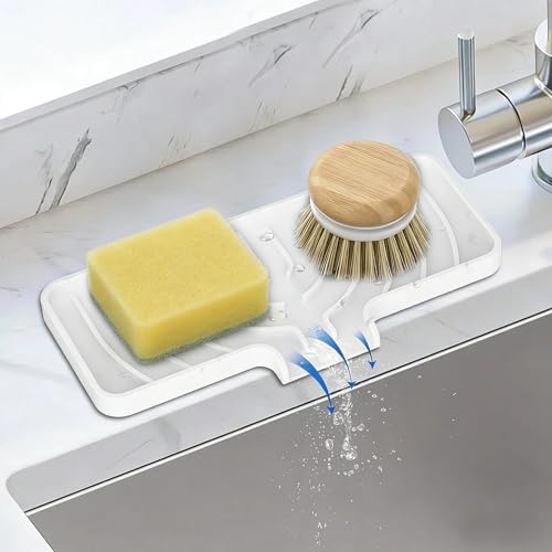 JACZZO Silicone Sponge Holder for Kitchen Sink