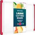 Large Plastic Cutting Board for Kitchen, 18-Inch Reversible Chopping Board