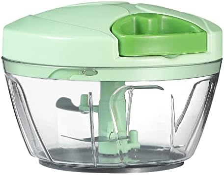 Ourokhome Manual Food Processor Vegetable Chopper, Portable Hand Pull String