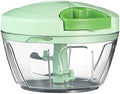 Ourokhome Manual Food Processor Vegetable Chopper, Portable Hand Pull String