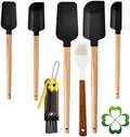 7 Piece Silicone Spatula Set, Food Grade Rubber Spatula Set