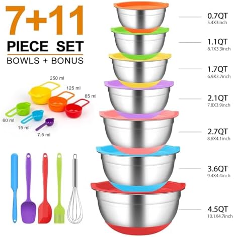 Mixing Bowls with Airtight Lids