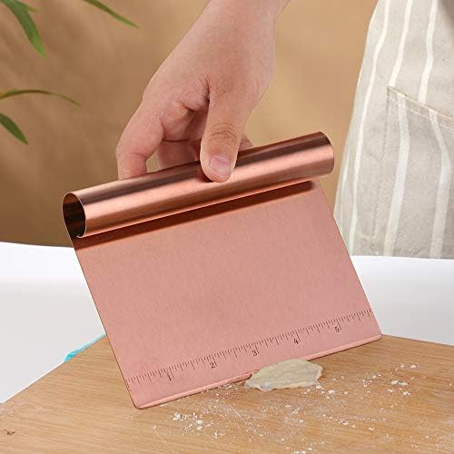 Stainless Steel Multifunctional Flour Scraper Mirror Polished Cake & Pizza