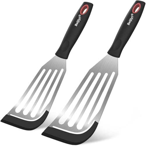 Beijiyi 2-Piece Silicone Fish Spatula