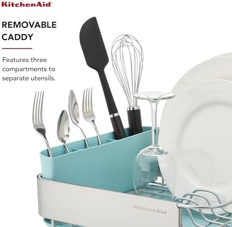 KitchenAid Compact Space Saving Rust Resistant Dish Rack