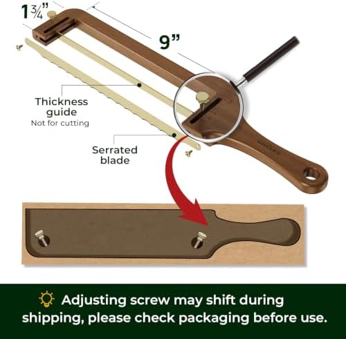 keechee Walnut Wood Adjustable Bread Knife