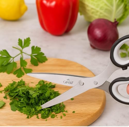 GINSU Stainless Steel Multi-Blade Herb Scissors