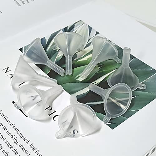 30 Pcs Small Funnel Mini Funnel Clear Plastic Funnels