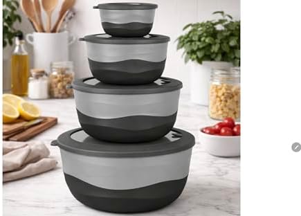 Pera Plastic Mixing Bowls with Lids