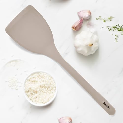 GreenPan Silicone Solid Turner Spatula, Flipping Cooking Kitchen Utensil