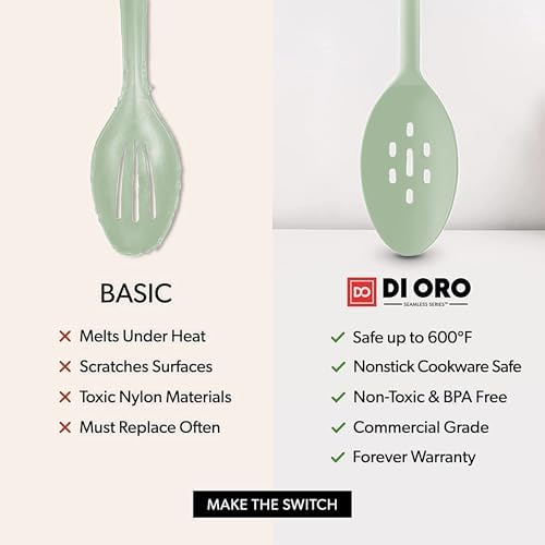 DI ORO Silicone Cooking Spoons