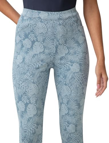 HUE Women's Ultra Soft High Waist Denim Capri Leggings