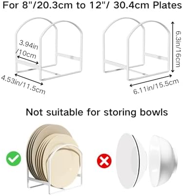 2 Pack Kitchen Plate Holder Organizer