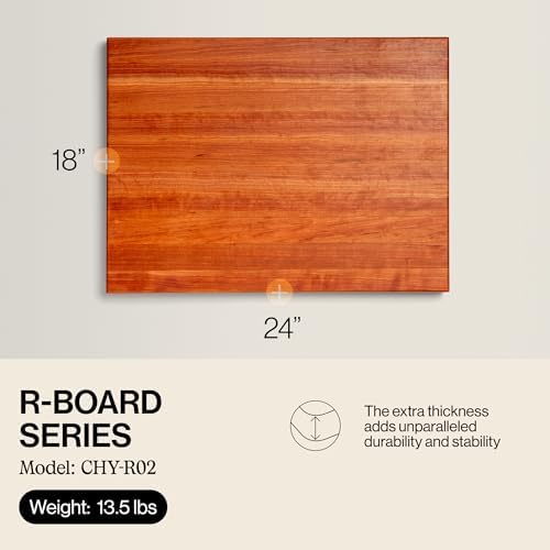 John Boos Block CHY-R02 Cherry Wood Edge Grain Reversible Cutting Board