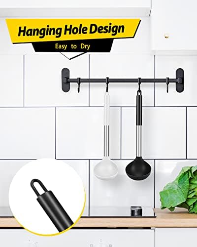 BUNDLEPRO Silicone Soup Ladle Spoon Kitchen Utensils, 2 Pack