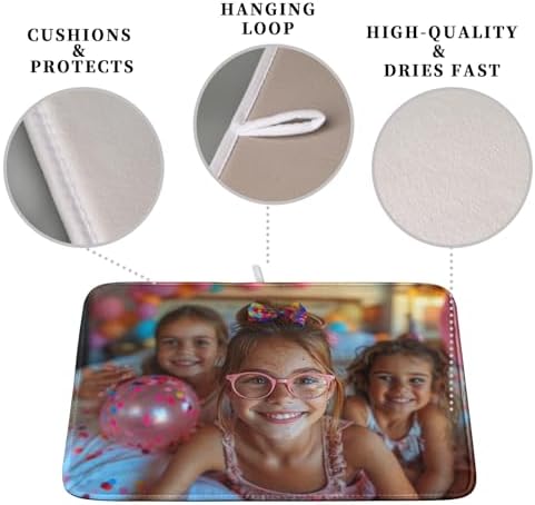 Customized Personalized Image Dish Drying Mat
