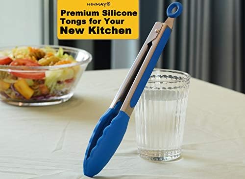 HINMAY 9-Inch Cooking Tongs