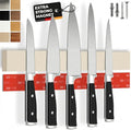 Magnetic Knife Holder for wall, includes self-adhesive tape, extra strong for