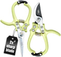 Modern Sprout Hand Pruners+Shears Set w/Blister -Gardening Tools-Chartreuse