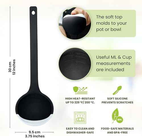 Silicone Spoon - Colorful Silicone Spatula Ladle