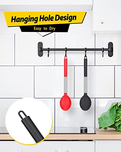 BUNDLEPRO Silicone Cooking Spoons