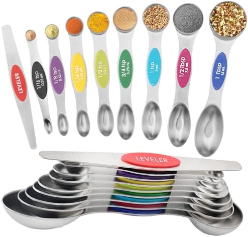 Magnetic Measuring Spoons Set of 9
