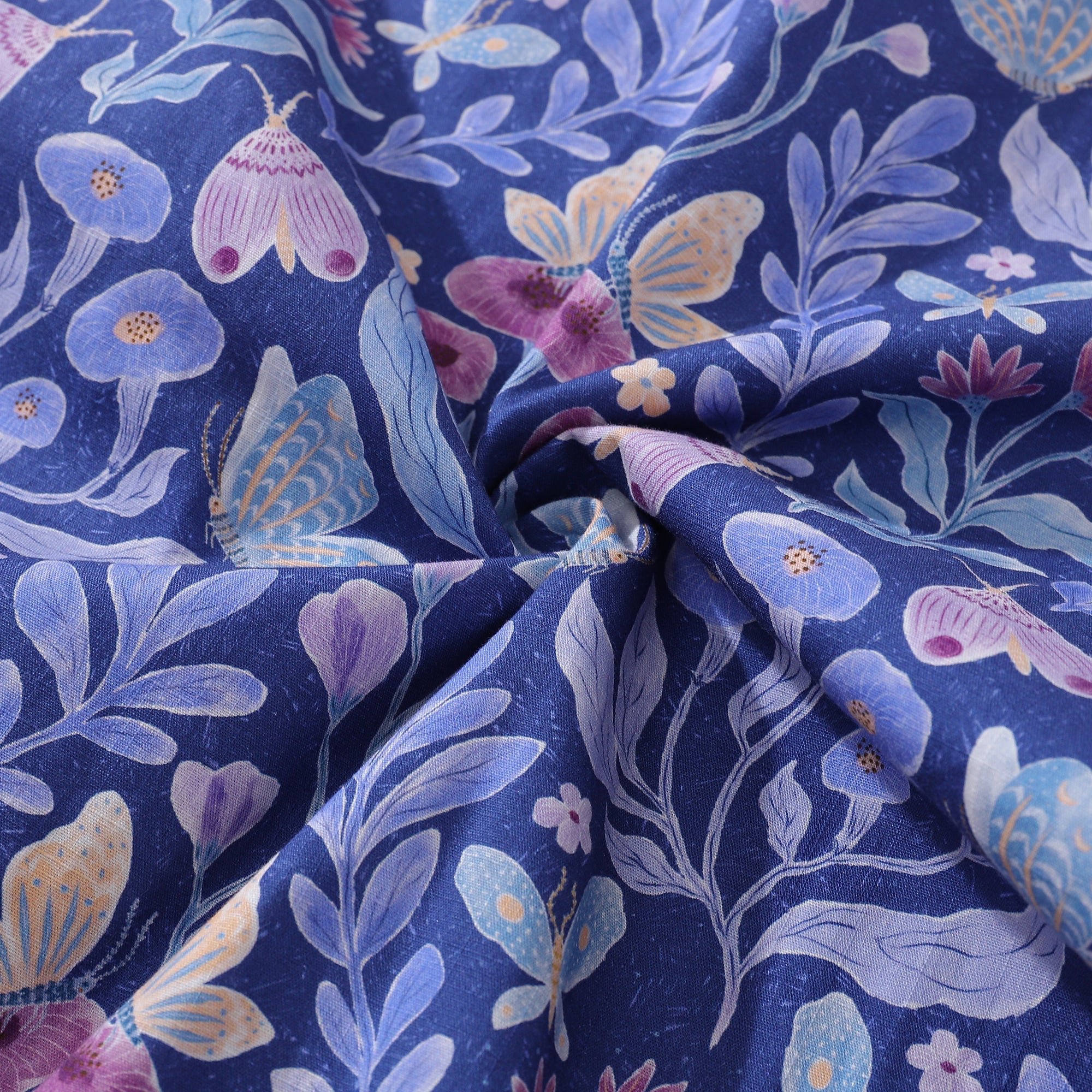 Midnight Garden Hawaiian Shirt 100% Cotton Camp Collar Men's Top