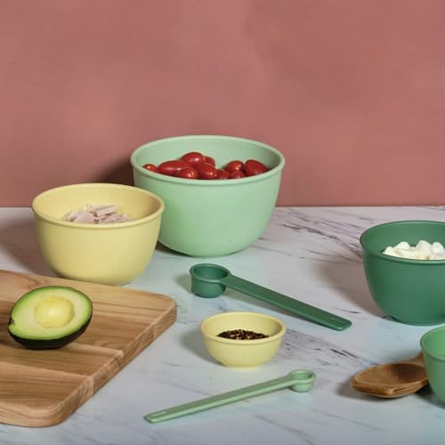 Bamboozle Astrik Mega Baking Bundle| 5 Piece Mixing Bowl Set | Measuring Cups