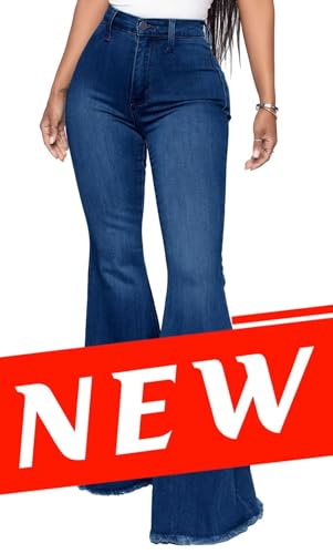 Rfm Jeans - KDF Flare Jeans for Women Womens Bootcut Bell Bottom Jeans High Waisted Stretch Slimming Bell Bottoms Jeans